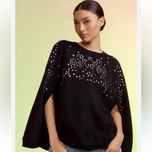 Black Embellished Women's Top